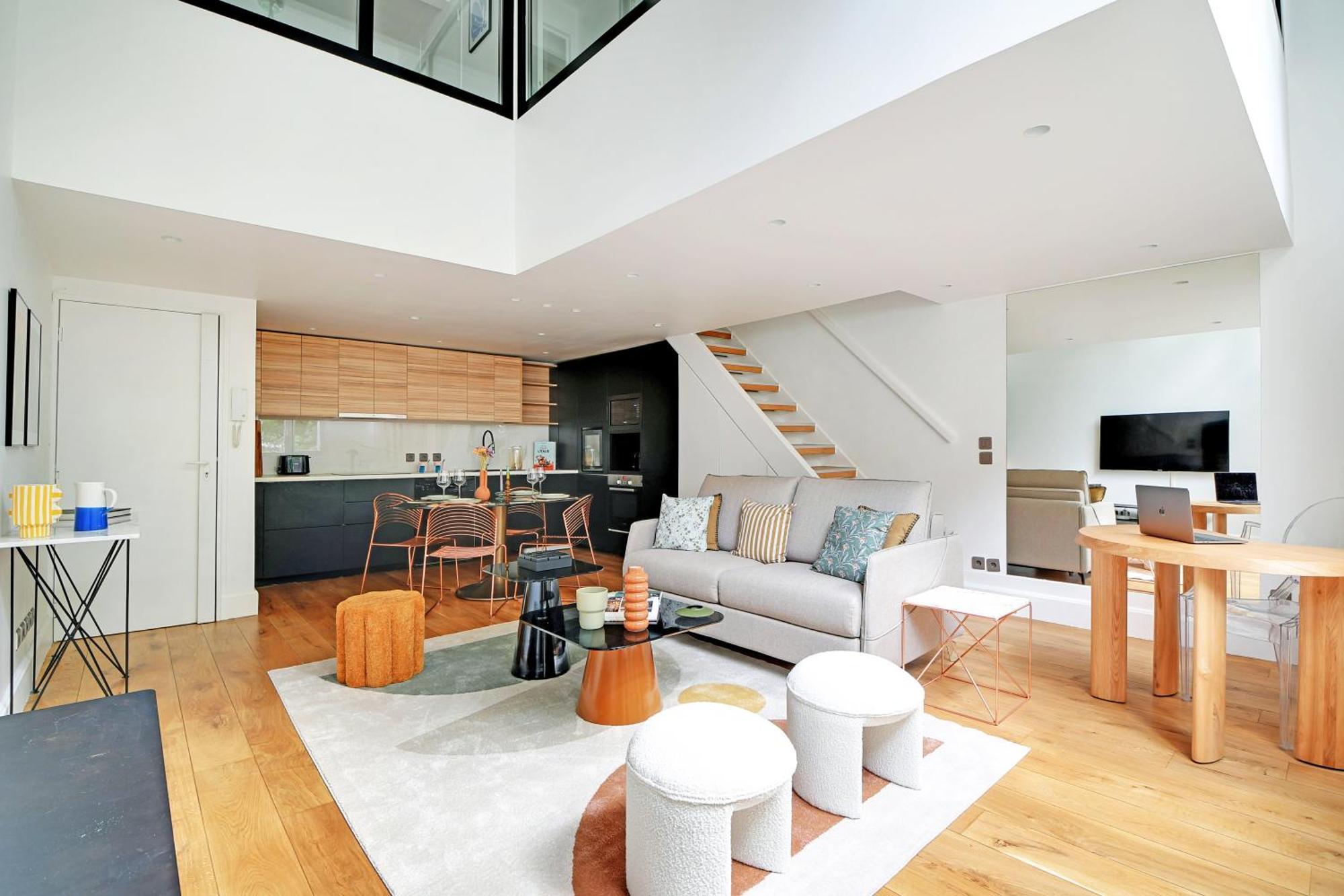 Appartement Amazing Loft 2Br - Eiffel Tower à Paris Extérieur photo